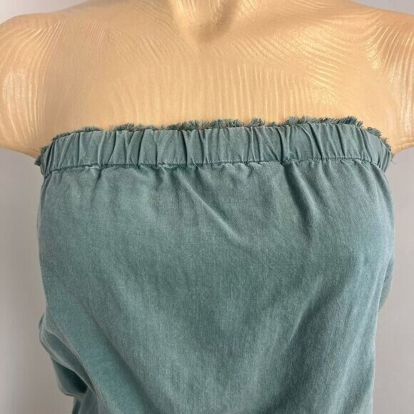 Bella Dahl Teal Strapless Jumpsuit - Picture 5 of 6